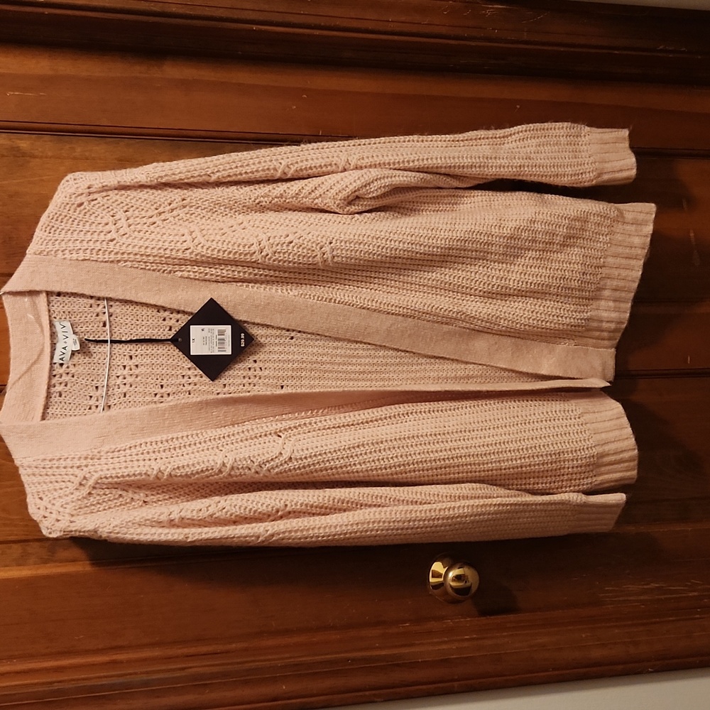 Ava & Viv blush cardigan, 1x
